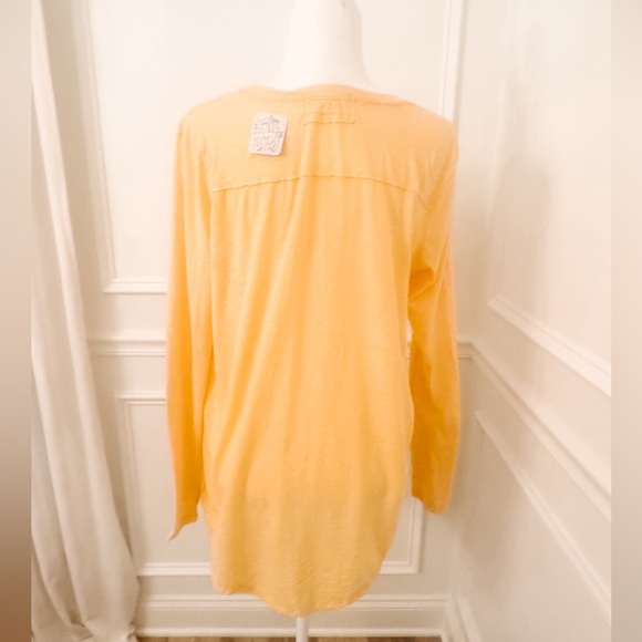 Brand New Free People Oversized Vneck Long Sleeve Tshirt - Picture 2 of 9